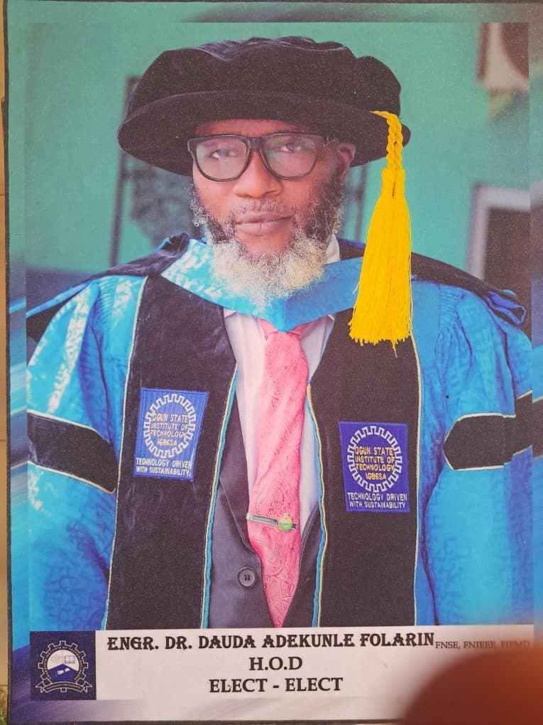 Portrait of Engr. Dr. Dauda Adekunle Folarin